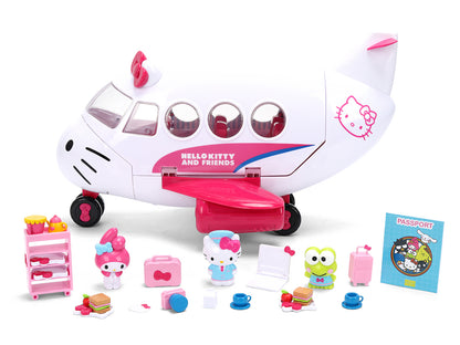 "Hello Kitty and Friends" Airplane Set with 3 Figures Model
