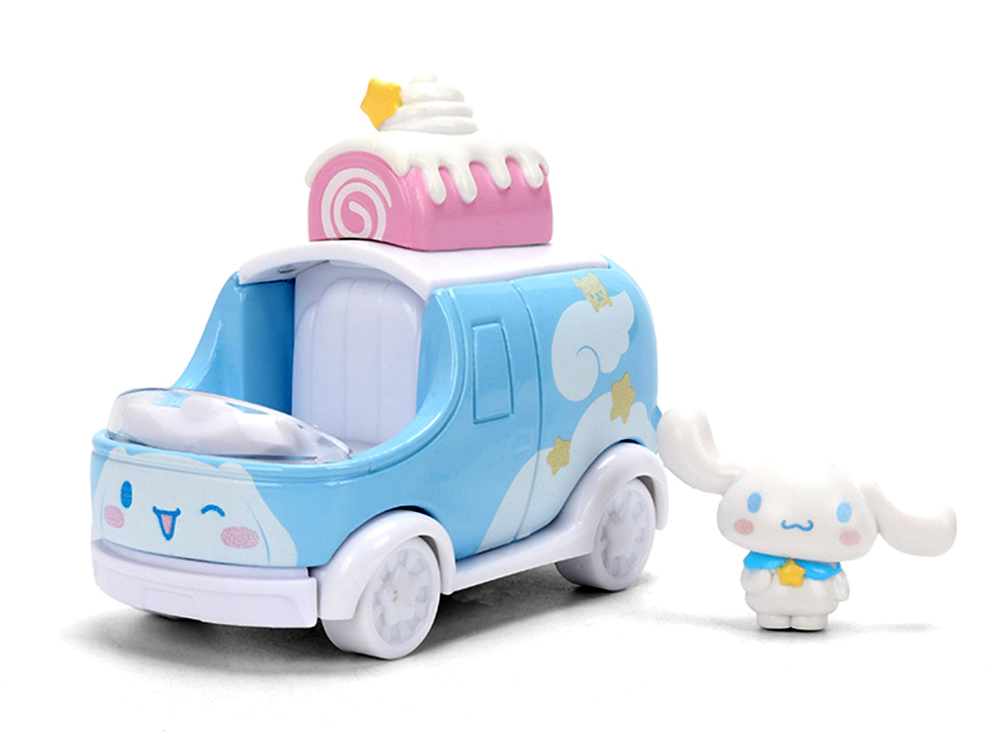 "Hello Kitty and Friends" Set of 4 Diecast Figures and Cars "Hollywood Rides" Series Diecast models