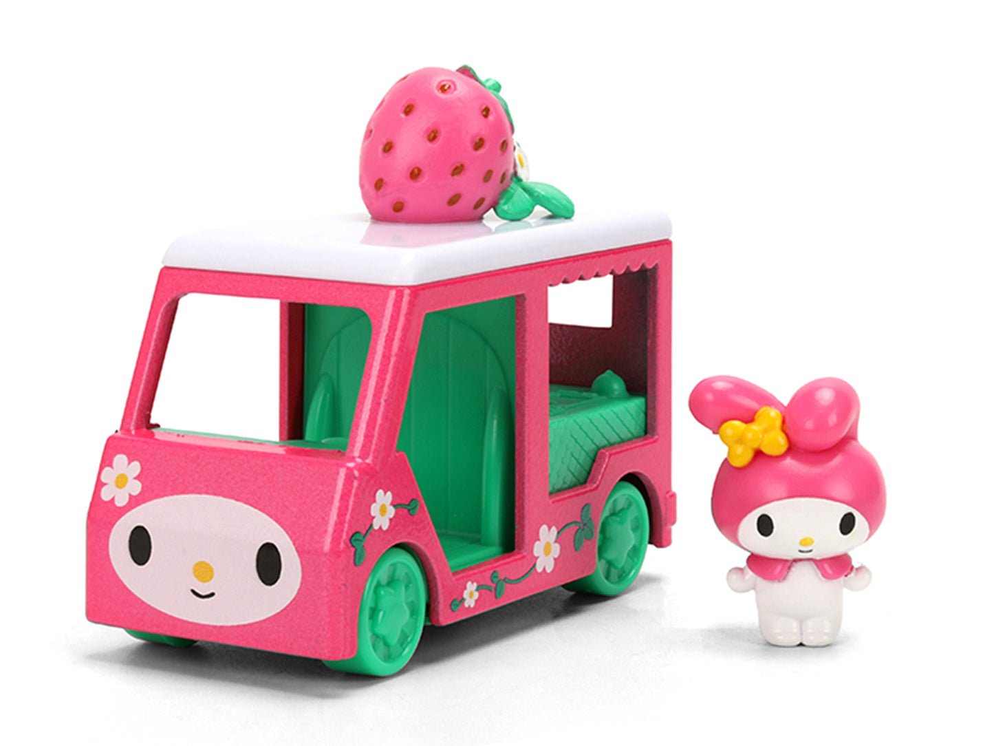 "Hello Kitty and Friends" Set of 4 Diecast Figures and Cars "Hollywood Rides" Series Diecast models
