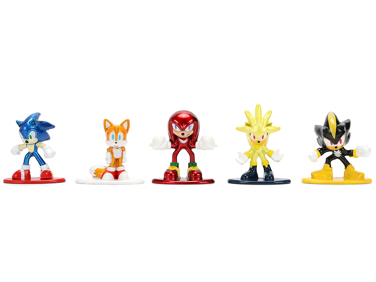 Set of 12 Diecast Figures "Sonic The Hedgehog" Video Games "Nano Metalfigs" Series Diecast Models
