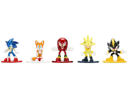 Set of 12 Diecast Figures "Sonic The Hedgehog" Video Games "Nano Metalfigs" Series Diecast Models