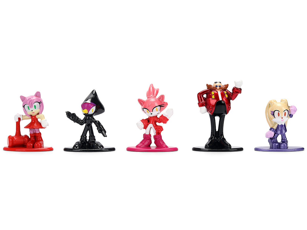 Set of 12 Diecast Figures "Sonic The Hedgehog" Video Games "Nano Metalfigs" Series Diecast Models