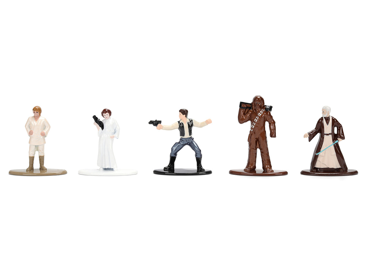 Set of 12 Diecast Figures "Star Wars" Movie Franchise "Nano Metalfigs" Series Diecast Models