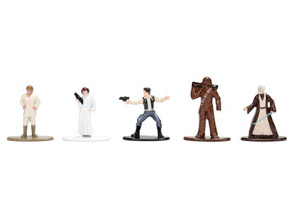 Set of 12 Diecast Figures "Star Wars" Movie Franchise "Nano Metalfigs" Series Diecast Models