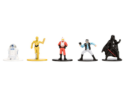 Set of 12 Diecast Figures "Star Wars" Movie Franchise "Nano Metalfigs" Series Diecast Models
