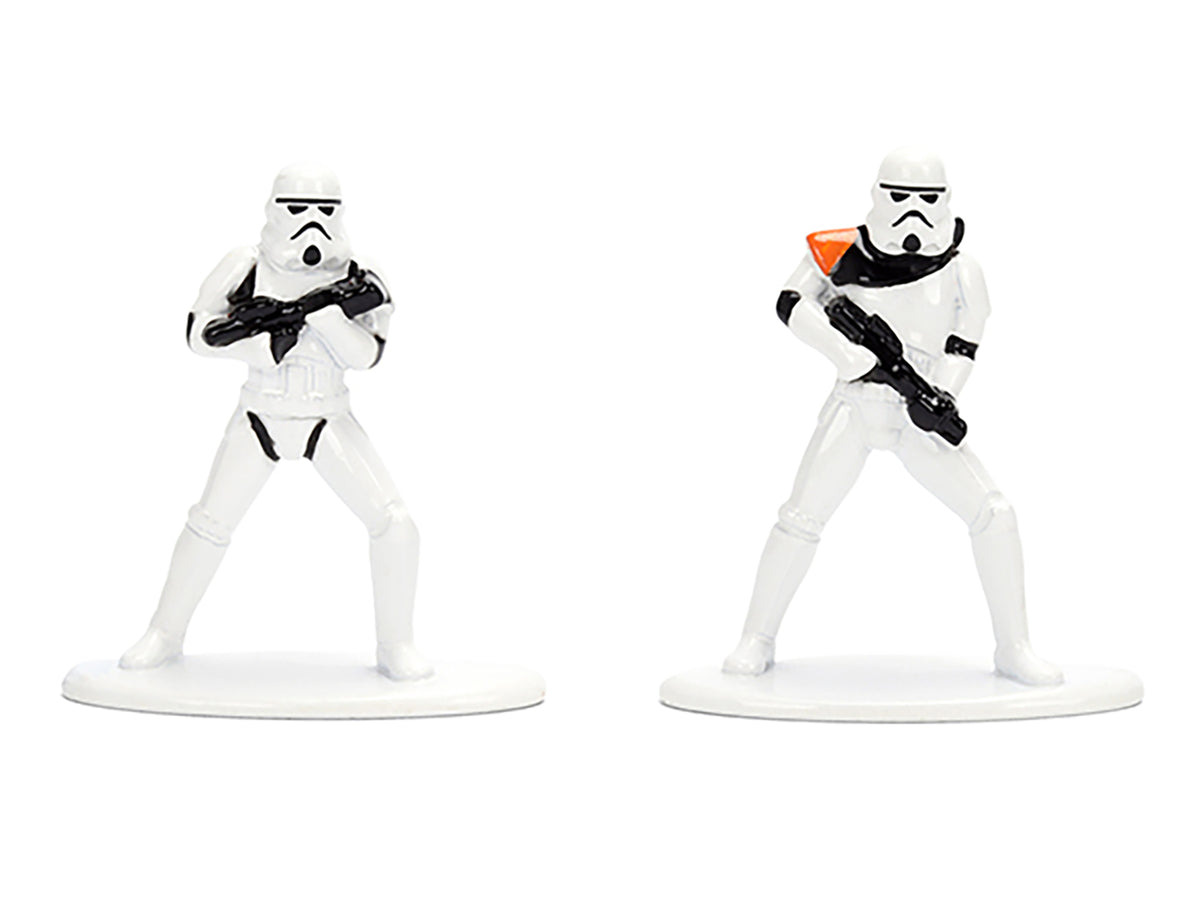 Set of 12 Diecast Figures "Star Wars" Movie Franchise "Nano Metalfigs" Series Diecast Models