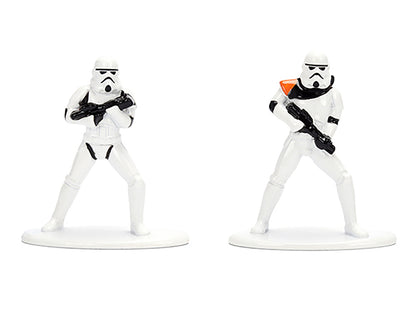 Set of 12 Diecast Figures "Star Wars" Movie Franchise "Nano Metalfigs" Series Diecast Models