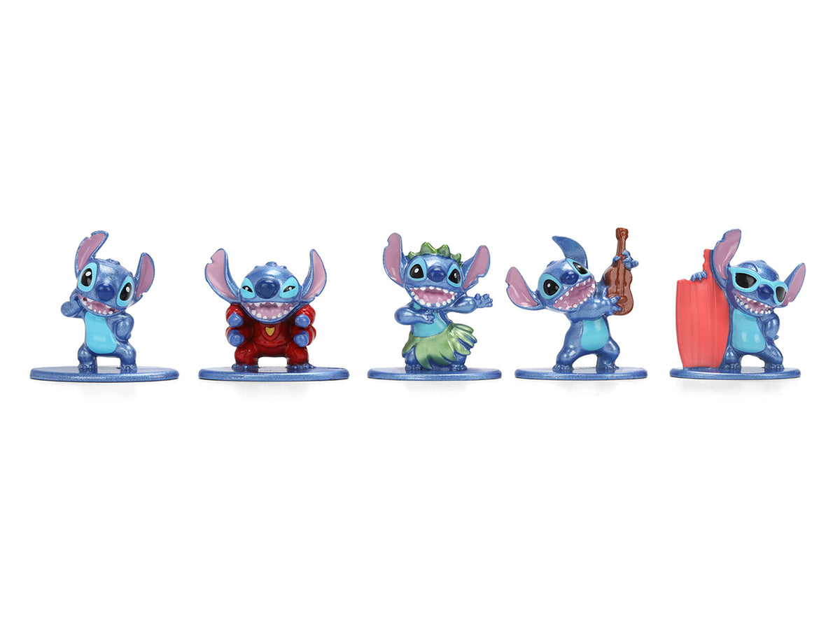 Set of 12 Diecast Figures "Disney's Stitch" Franchise "Nano Metalfigs" Series Diecast models
