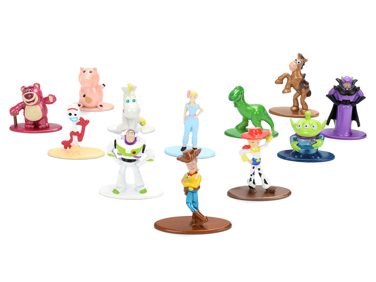 Set of 12 Diecast Figures "Toy Story" Movie Franchise "Nano Metalfigs" Series Diecast Models