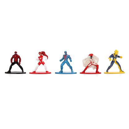 Set of 12 Diecast Figures "Spider-Man" Franchise "Nano Metalfigs" Series Diecast Models