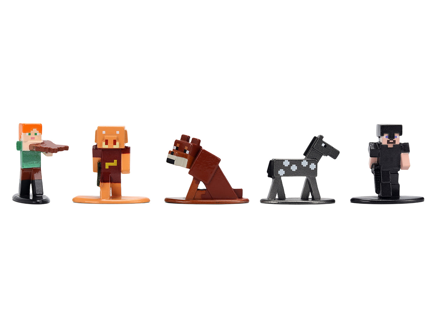 Set of 12 Diecast Figures "Minecraft" Video Game Wave 2 "Nano Metalfigs" Series Diecast models