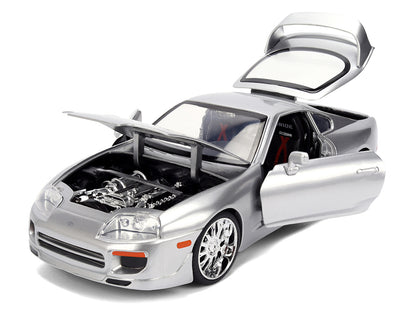 1995 Toyota Supra Silver Metallic "JDM Tuners" Series 1/24 Diecast Model Car