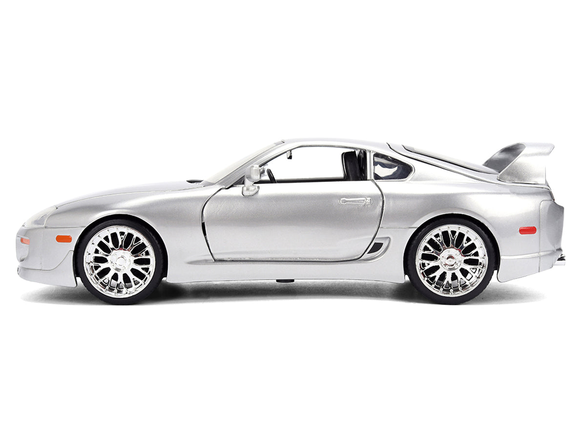 1995 Toyota Supra Silver Metallic "JDM Tuners" Series 1/24 Diecast Model Car