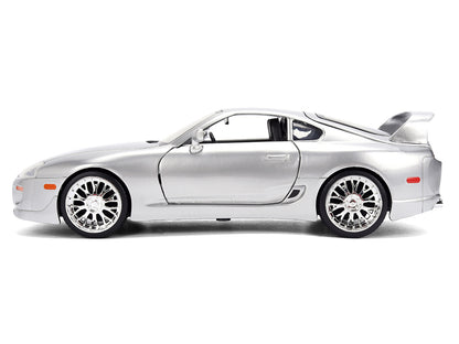 1995 Toyota Supra Silver Metallic "JDM Tuners" Series 1/24 Diecast Model Car