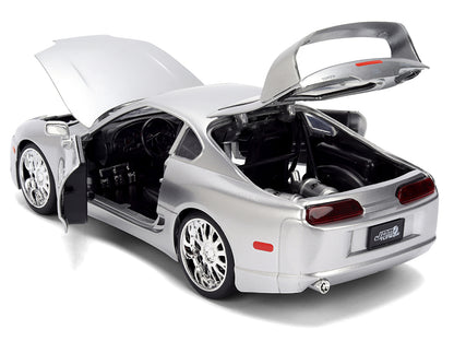 1995 Toyota Supra Silver Metallic "JDM Tuners" Series 1/24 Diecast Model Car