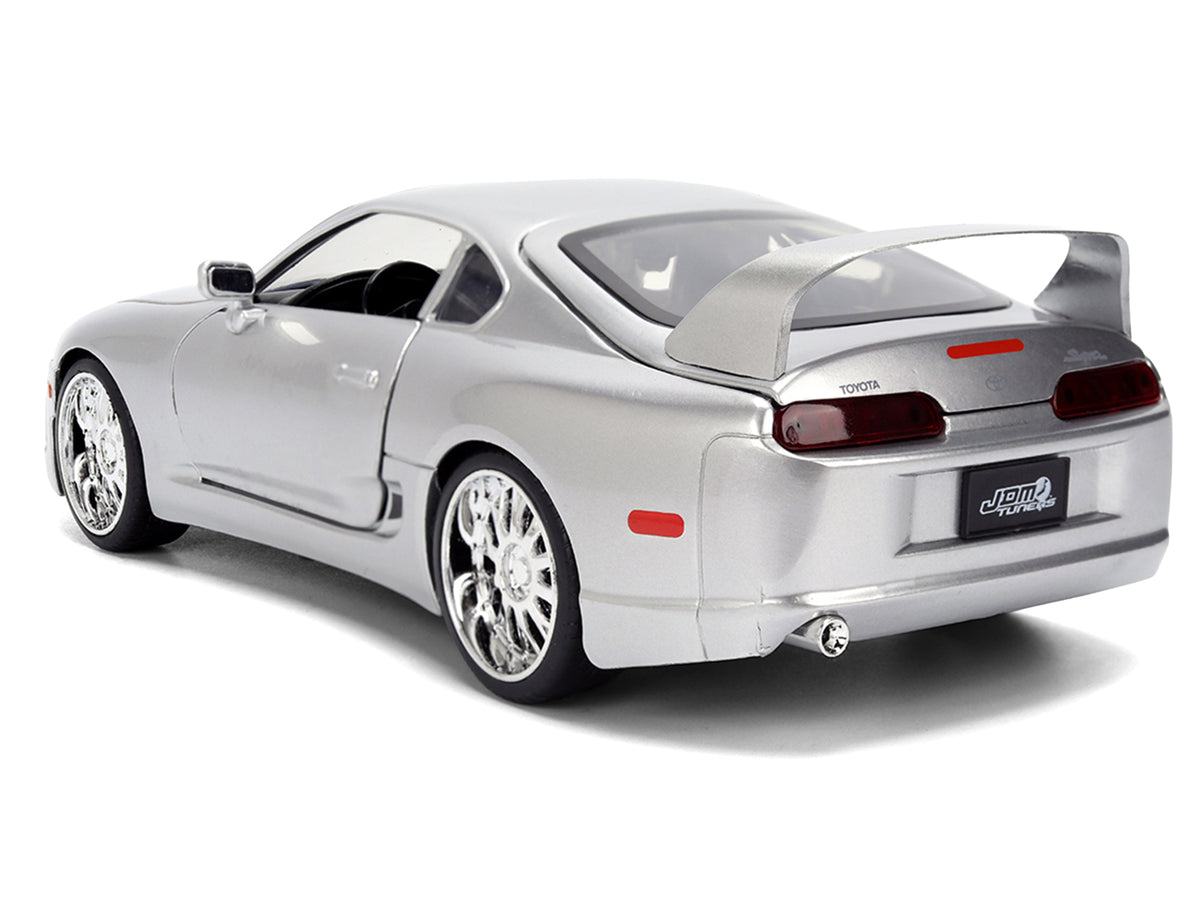 1995 Toyota Supra Silver Metallic "JDM Tuners" Series 1/24 Diecast Model Car