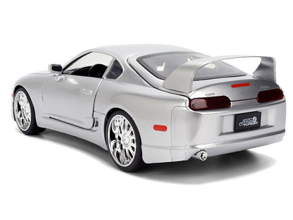 1995 Toyota Supra Silver Metallic "JDM Tuners" Series 1/24 Diecast Model Car