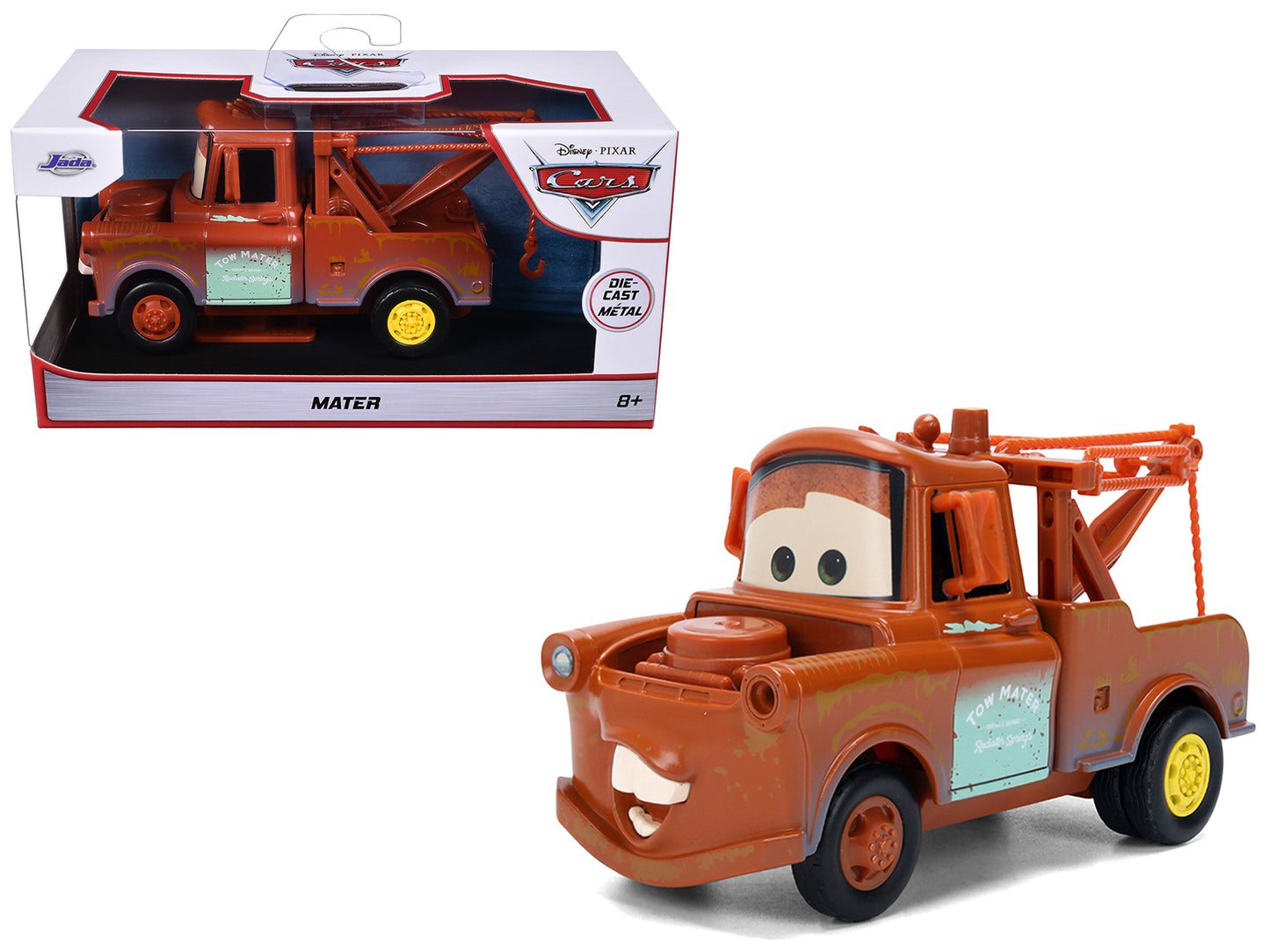 "Tow Mater" Tow Truck Brown (Rusted) "Cars" (2006) Movie "Hollywood Rides" Series 1/32 Diecast Model Car
