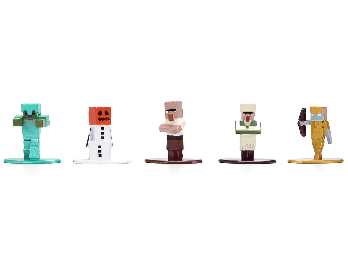 Set of 12 Diecast Figures "Minecraft" Video Game "Nano Metalfigs" Series Diecast Models