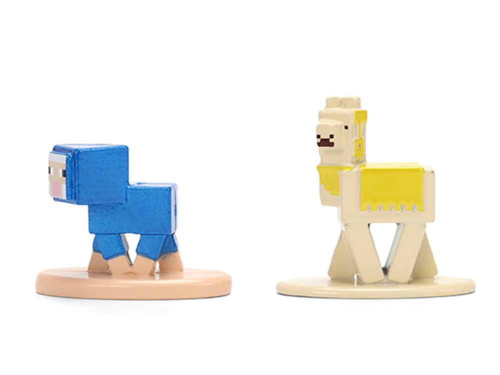 Set of 12 Diecast Figures "Minecraft" Video Game "Nano Metalfigs" Series Diecast Models