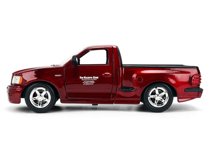 Ford F-150 SVT Lightning Pickup Truck Red Color Brush Finish "The Fast and the Furious" (2001) Movie "25 Years of Fast & Furious" Series 1/24 Diecast Model Car
