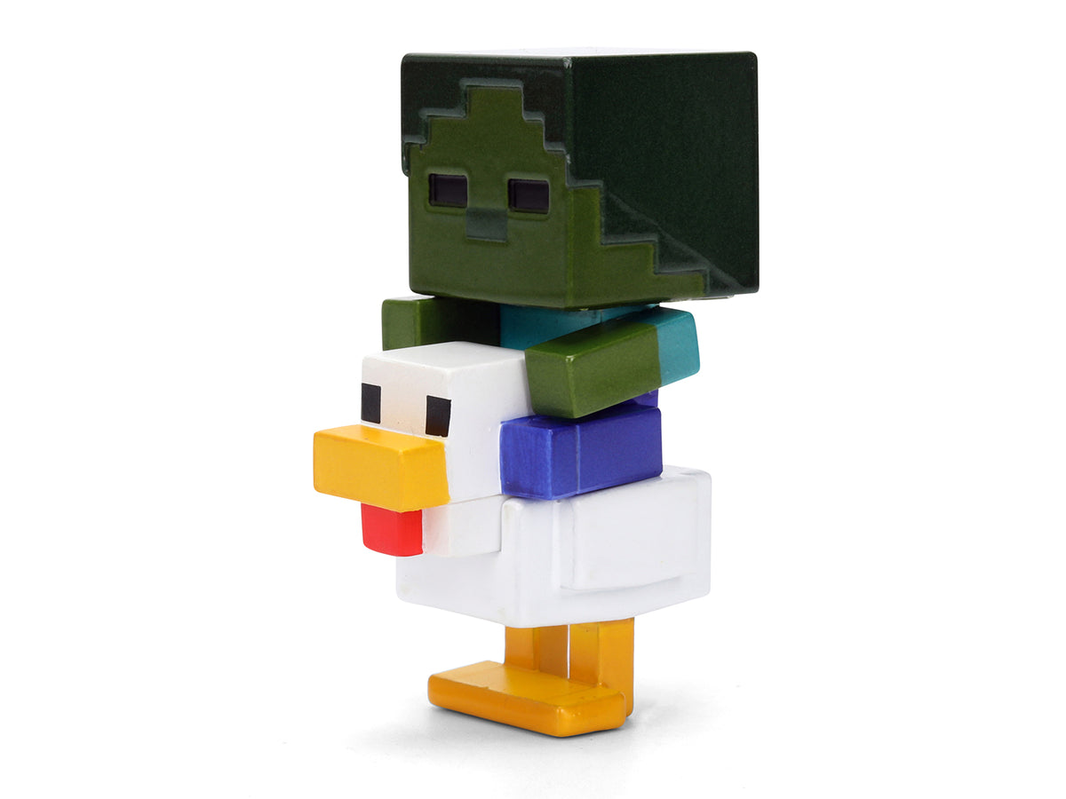 Set of 4 Diecast Figures "Minecraft" Video Game Wave 7 "Metalfigs" Series Diecast Models