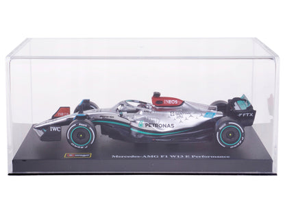 Mercedes-AMG F1 W13 E Performance #63 George Russell "F1 Formula One World Championship" (2022) with Display Case 1/43 Diecast Model Car