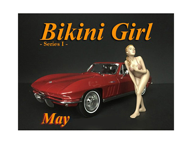 May Bikini Calendar Girl Figure for 1/24 Scale Models