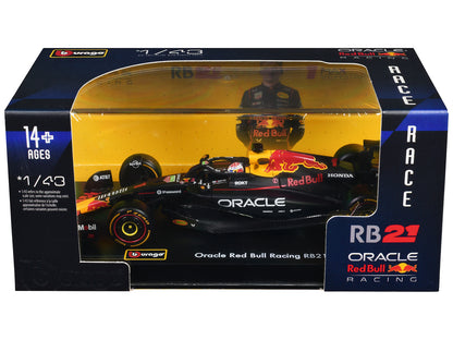 Red Bull Racing RB21 #1 Max Verstappen "Formula One F1 World Championship" (2025) with Display Case "Race" Series 1/43 Diecast Model Car