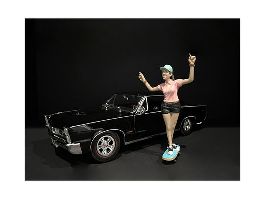 Skateboarder Figurine IV for 1/18 Scale Models