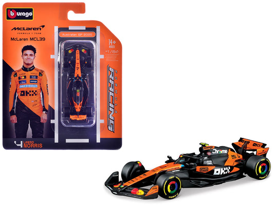 McLaren MCL39 #4 Lando Norris Winner Formula One F1 "Australian GP" (2025) "Formula Racing" Series 1/64 Diecast Model Car