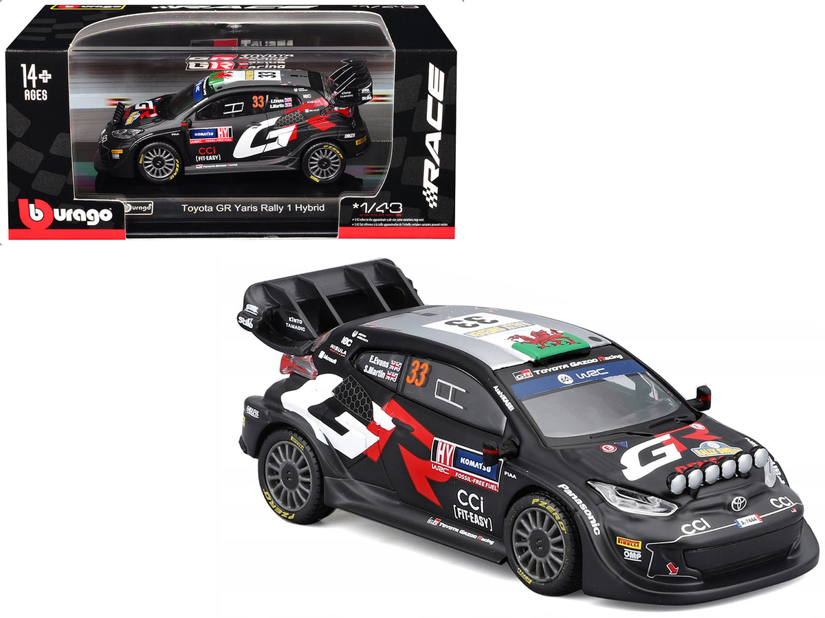 Toyota GR Yaris Rally1 Hybrid #33 Elfyn Evans - Scott Martin "Toyota Gazoo Racing WRT" "World Rally Championship" (2024) "Race" Series 1/43 Diecast Model Car
