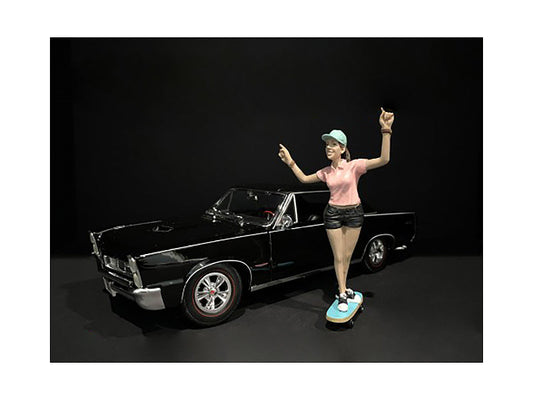 Skateboarder Figurine IV for 1/24 Scale Models