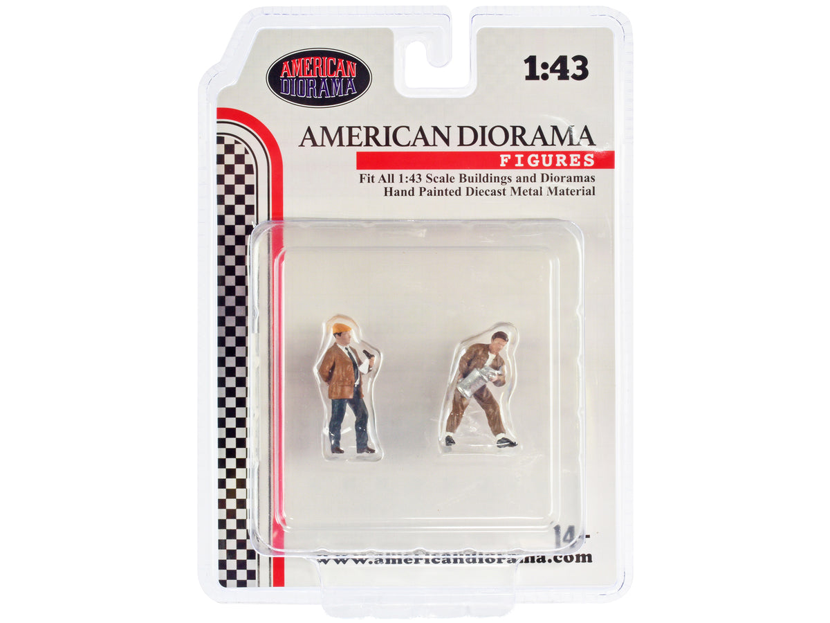 "Race Day" Two Diecast Figures Set 4 for 1/43 Scale Models