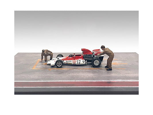"Race Day" Two Diecast Figures Set 5 for 1/43 Scale Models