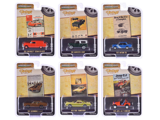"Vintage Ad Cars" Series 11 Set of 6 pieces 1/64 Diecast Model Cars