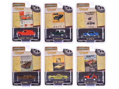 "Vintage Ad Cars" Series 11 Set of 6 pieces 1/64 Diecast Model Cars