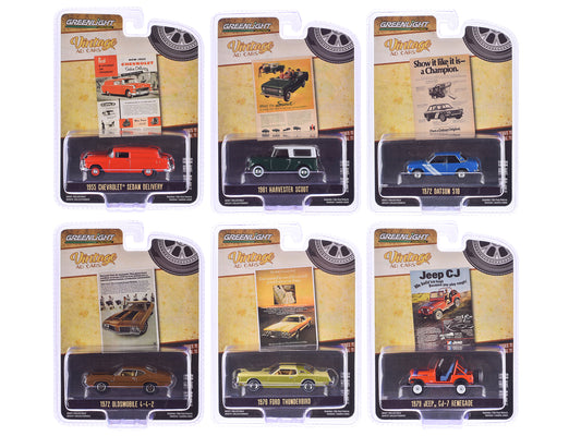 "Vintage Ad Cars" Series 11 Set of 6 pieces 1/64 Diecast Model Cars