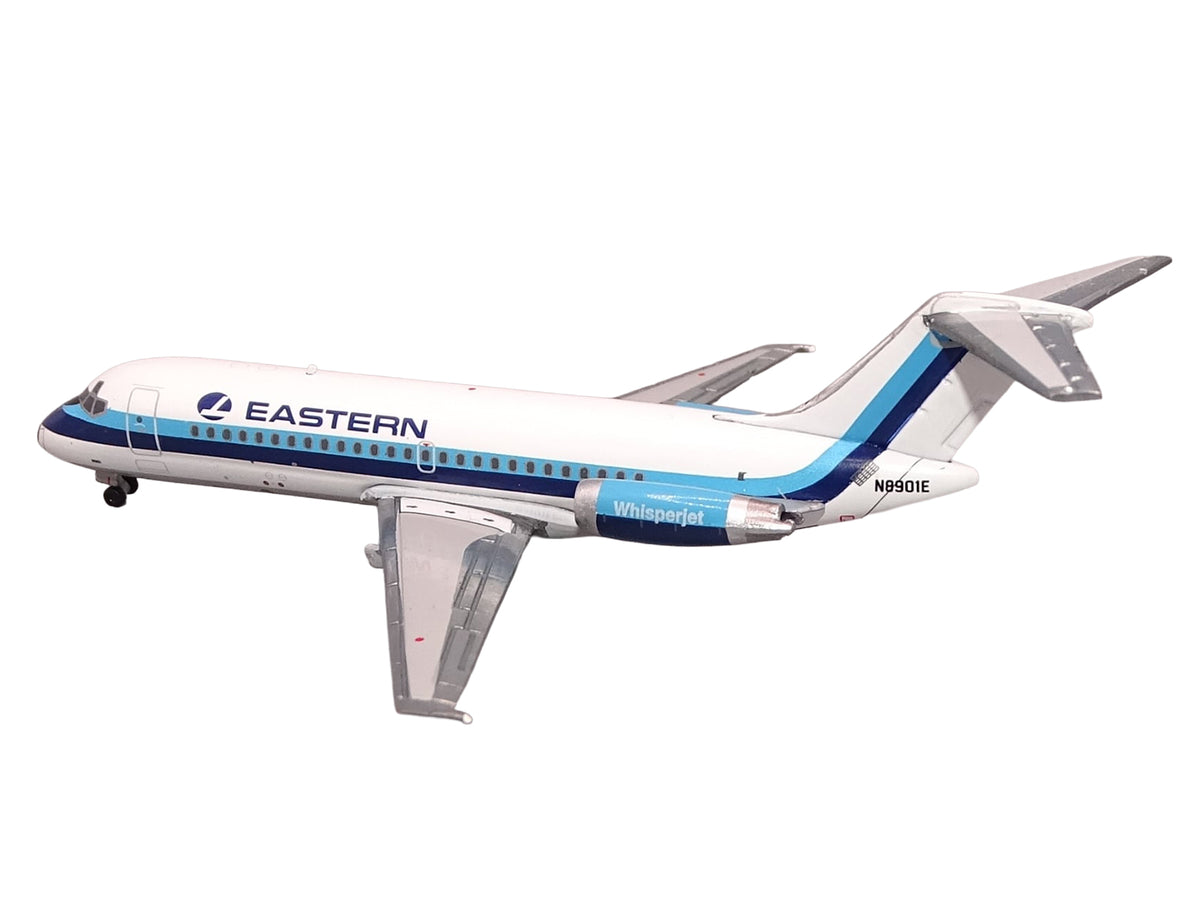 McDonnell Douglas DC-9-14 Commercial Aircraft "Eastern Air Lines" (N8901E) White with Blue Stripes 1/400 Diecast Model