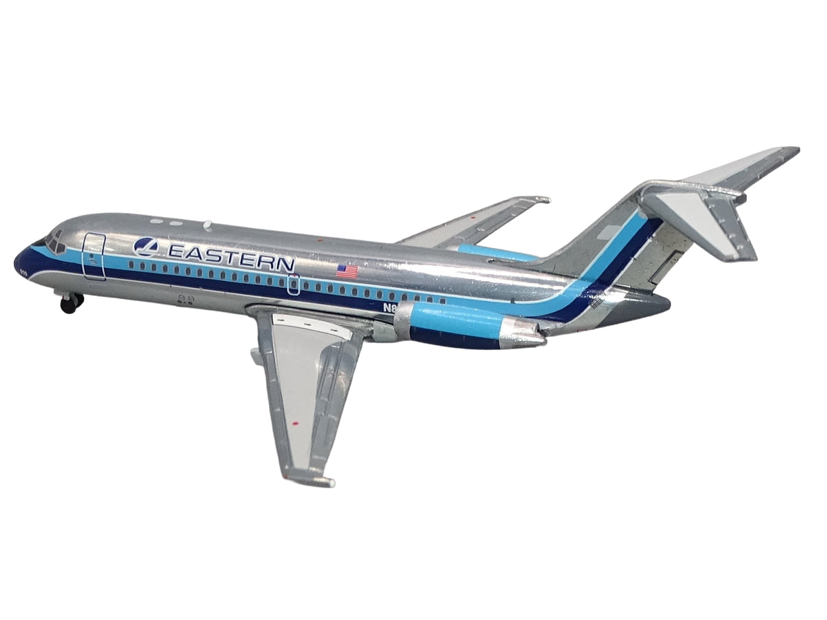 McDonnell Douglas DC-9-14 Commercial Aircraft "Eastern Air Lines" (N8910E) Silver with Blue Stripes 1/400 Diecast Model
