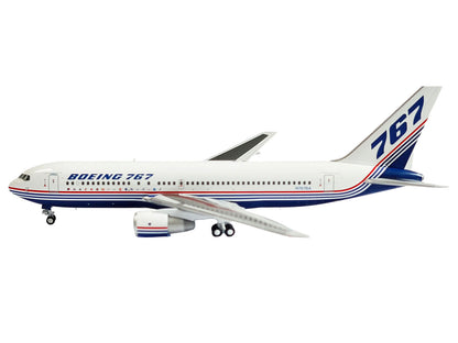 Boeing 767-200 Commercial Aircraft "Boeing House Livery" (N767BA) White with Blue and Red Stripes 1/400 Diecast Model