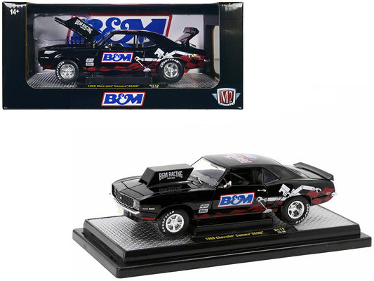 1969 Chevrolet Camaro SS/RS Black "B&M Racing" Limited Edition to 6650 pieces Worldwide 1/24 Diecast Model Car