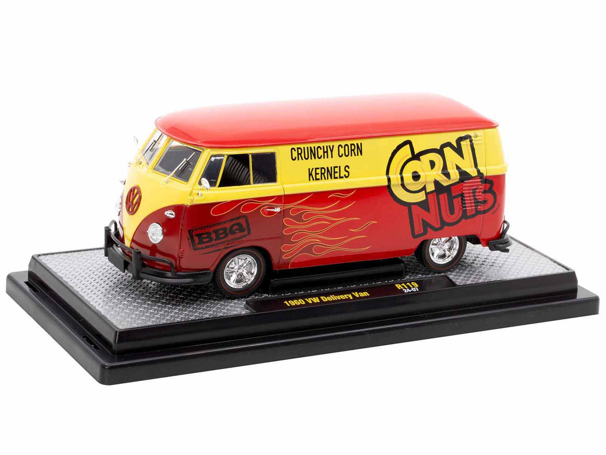 1960 Volkswagen Delivery Van Red and Yellow "Corn Nuts BBQ" Limited Edition to 6250 pieces Worldwide 1/24 Diecast Model Car