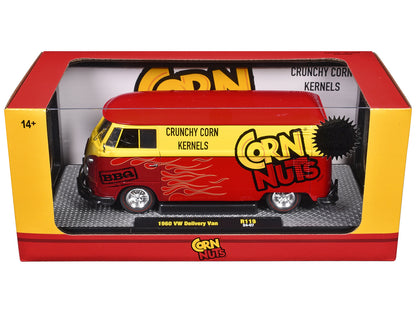1960 Volkswagen Delivery Van Red and Yellow "Corn Nuts BBQ" Limited Edition to 6250 pieces Worldwide 1/24 Diecast Model Car