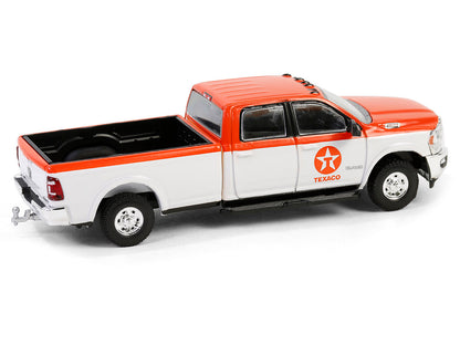 2023 Ram 2500 Pickup Truck "Texaco" Orange and White "Texaco Special Edition" Series 1 1/64 Diecast Model Car