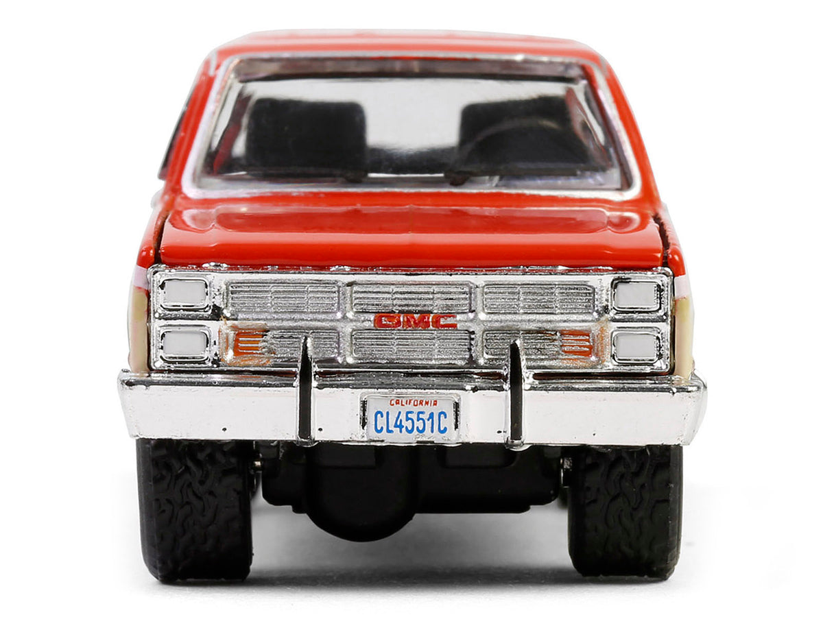 1988 GMC Suburban Sierra Classic C10 "Chevron" Orange and Beige with White Stripes "Chevron Special Edition" Series 1 1/64 Diecast Model Car