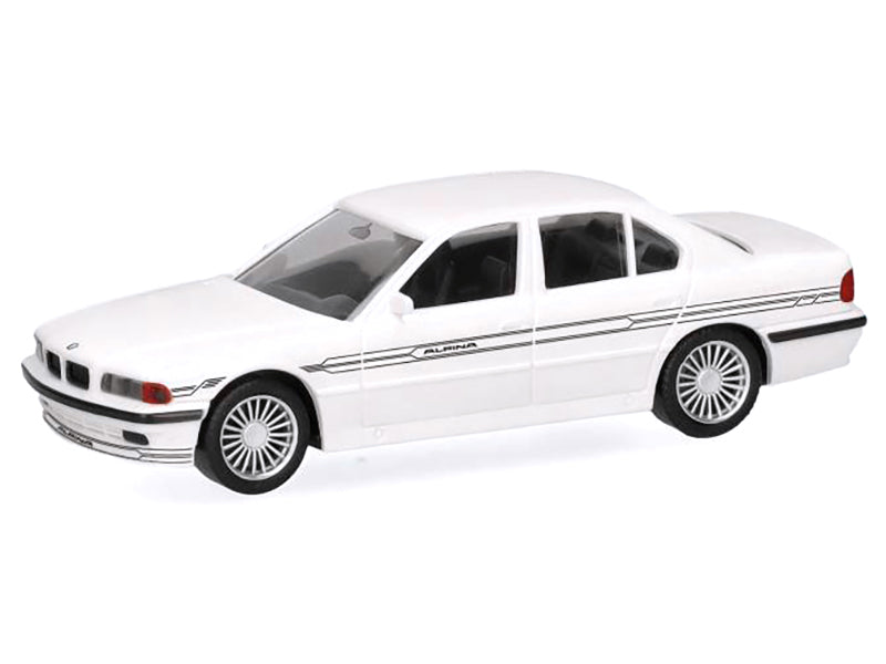 BMW Alpina B12 White 1/87 (HO) Plastic Model Car