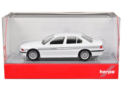 BMW Alpina B12 White 1/87 (HO) Plastic Model Car