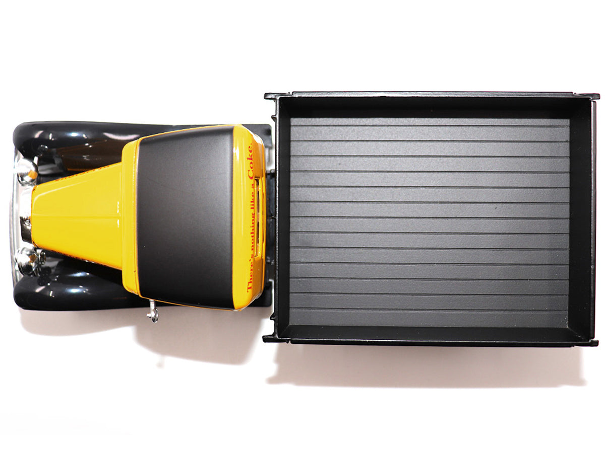 1931 Ford Model AA Pickup Truck Yellow and Black "Drink it Ice Cold for Sparkling Refreshment - Coca-Cola" 1/24 Diecast Model Car