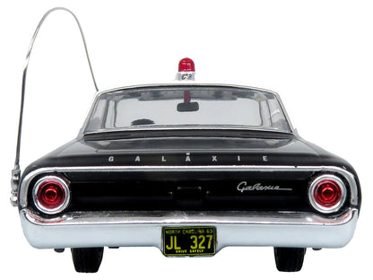 1964 Ford Galaxie 500 Police Car "Mount Airy Mayberry Sheriff" Black and White 1/43 Diecast Model